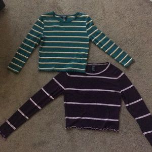 2 Forever 21 crop tops